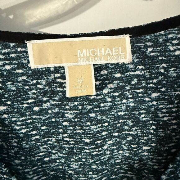 Michael Michael Kors Tweed-Print Ruffled Crepe Dress - Picture 4 of 6